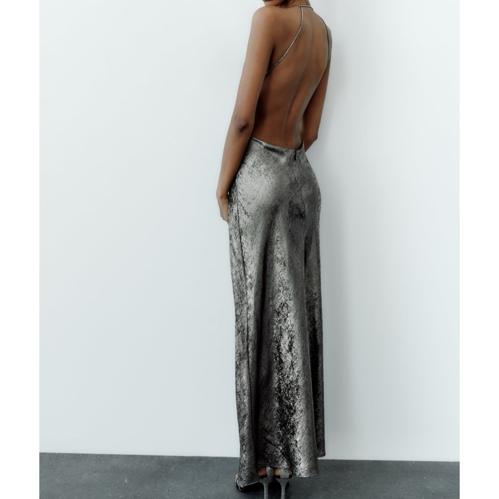 NWOT Zara maxi backless dress